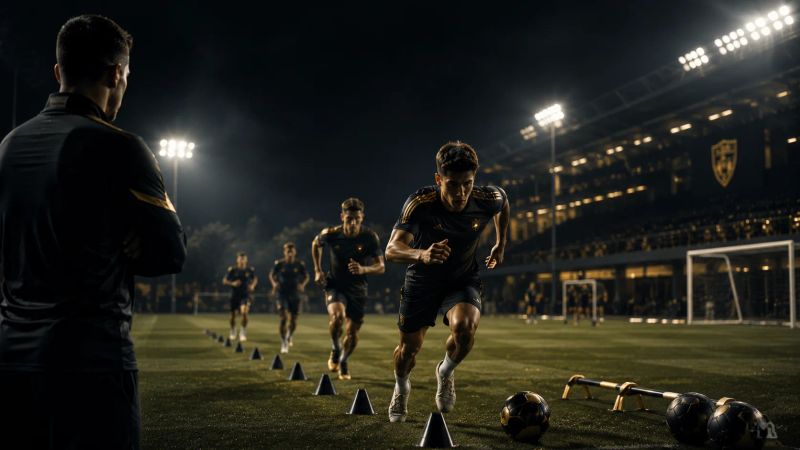 High-performance football training session with INCASA.DM